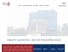 Tablet Screenshot of equitylogistic.com